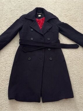 Jcrew Classic Trench Coat in Blue Size 0